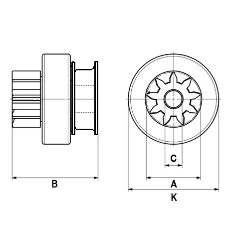 Freewheel Gear, starter