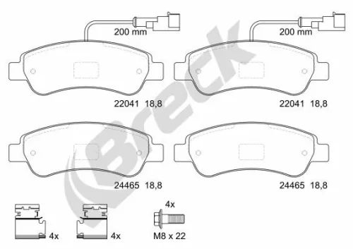 Brake Pad Set, disc brake