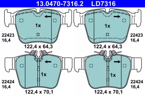 Brake Pad Set, disc brake