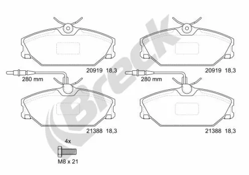 Brake Pad Set, disc brake