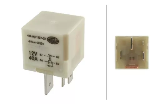 Relay, glow plug system