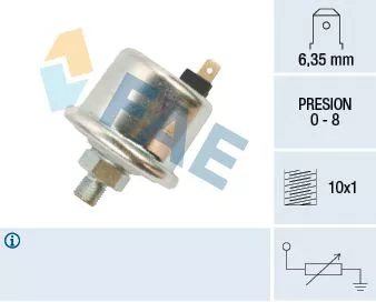 Sensor, oil pressure