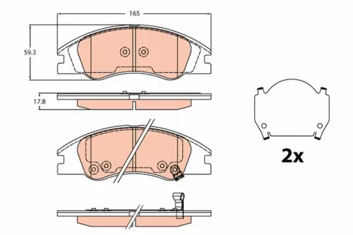 Brake Pad Set, disc brake