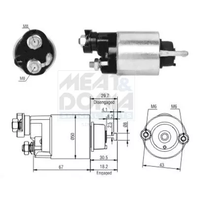 Solenoid Switch, starter