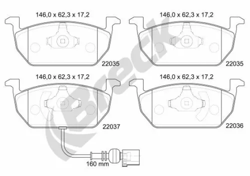Brake Pad Set, disc brake