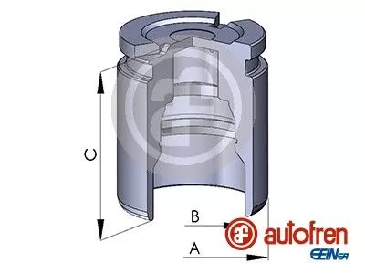 Piston, brake caliper
