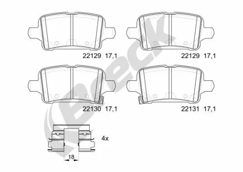 Brake Pad Set, disc brake