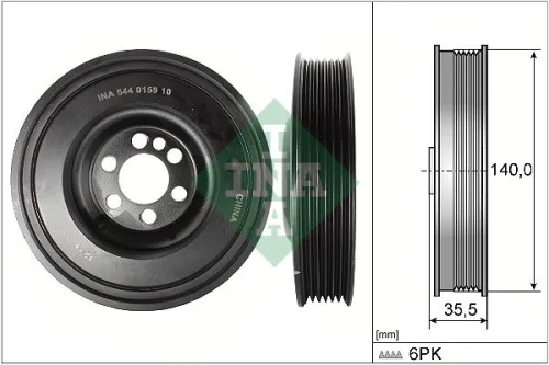 Belt Pulley, crankshaft
