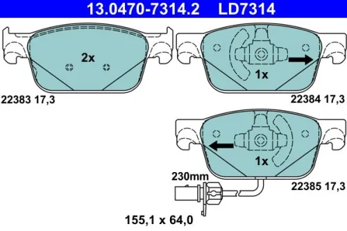Brake Pad Set, disc brake