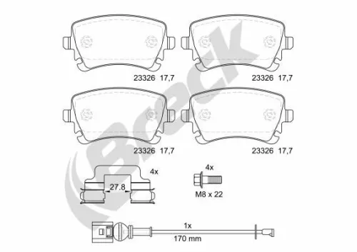 Brake Pad Set, disc brake