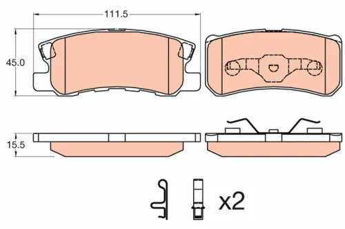 Brake Pad Set, disc brake