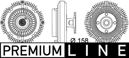 Clutch, radiator fan