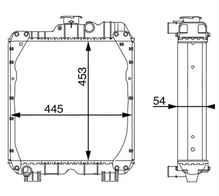 Radiator, engine cooling