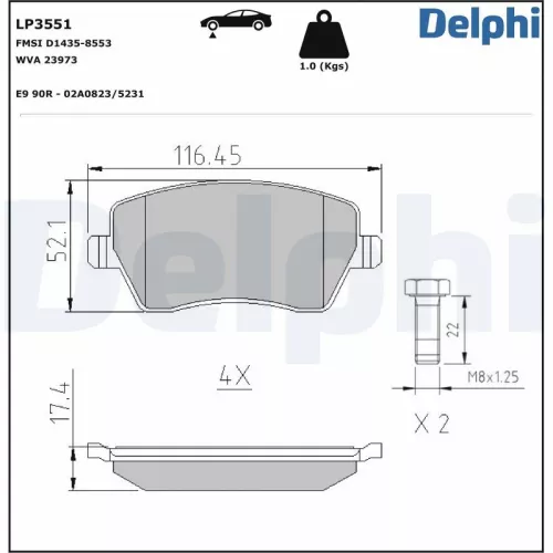 Brake Pad Set, disc brake