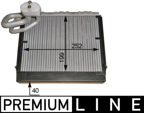 Evaporator, air conditioning