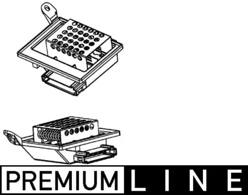 Resistor, interior blower