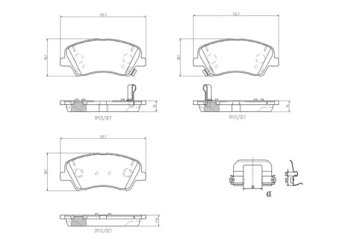 Brake Pad Set, disc brake