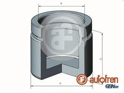 Piston, brake caliper