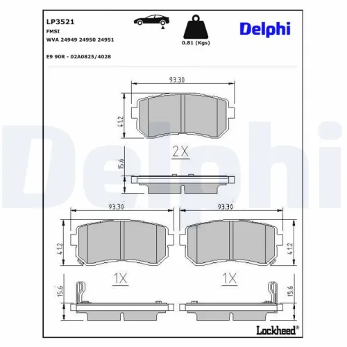 Brake Pad Set, disc brake