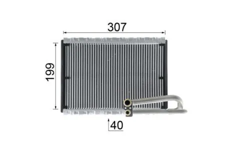 Evaporator, air conditioning
