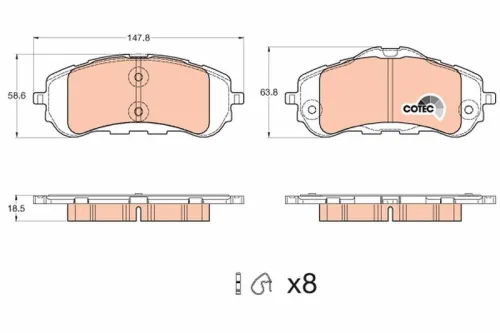 Brake Pad Set, disc brake