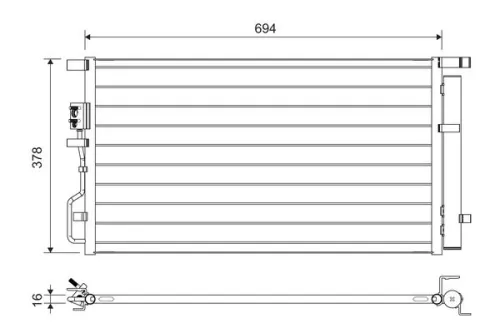 Condenser, air conditioning