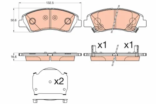 Brake Pad Set, disc brake