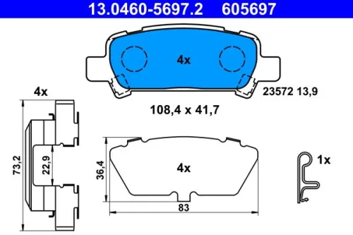 Brake Pad Set, disc brake