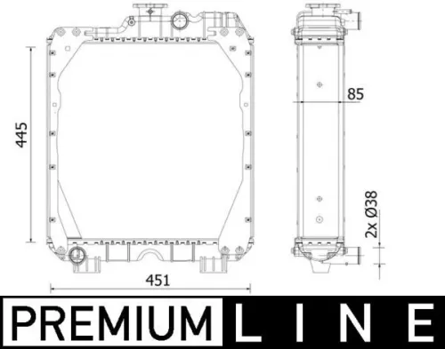 Radiator, engine cooling