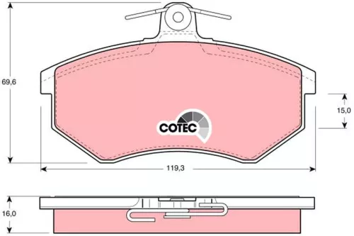 Brake Pad Set, disc brake