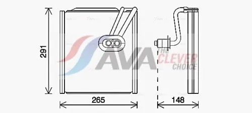Evaporator, air conditioning