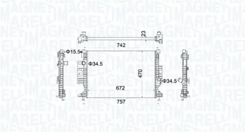 Radiator, engine cooling