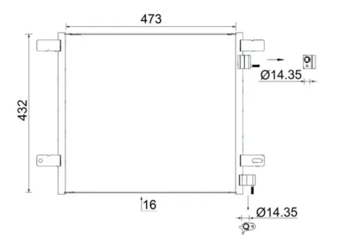 Condenser, air conditioning