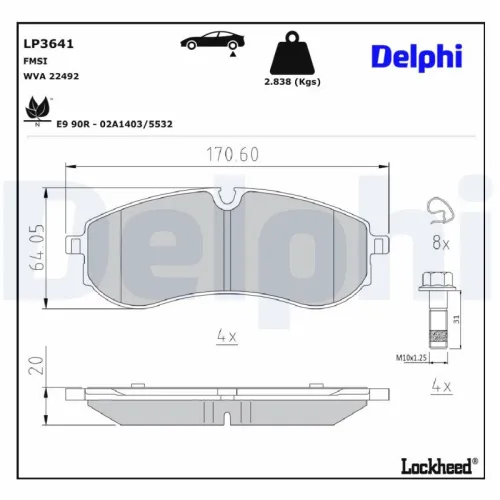 Brake Pad Set, disc brake