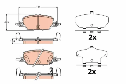 Brake Pad Set, disc brake