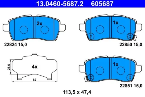 Brake Pad Set, disc brake