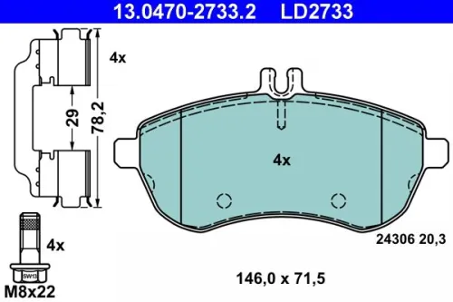 Brake Pad Set, disc brake