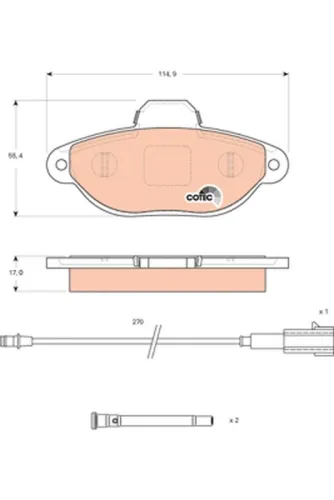 Brake Pad Set, disc brake