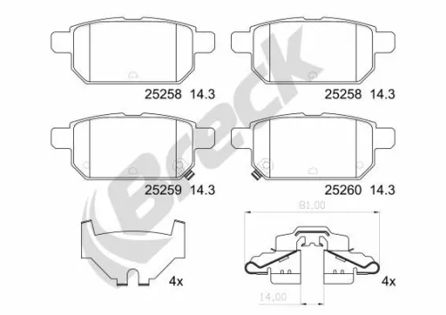 Brake Pad Set, disc brake