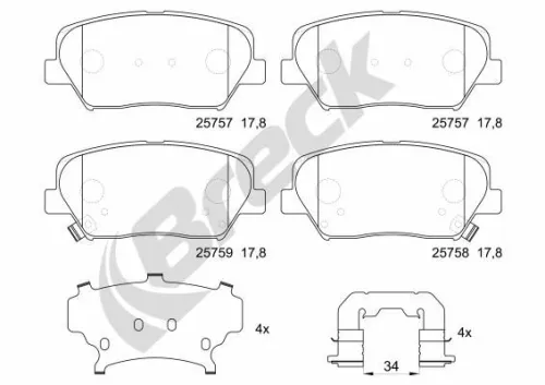 Brake Pad Set, disc brake