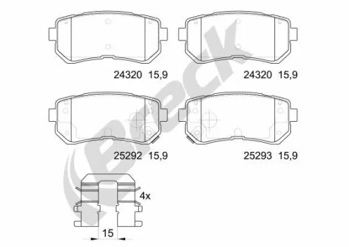 Brake Pad Set, disc brake