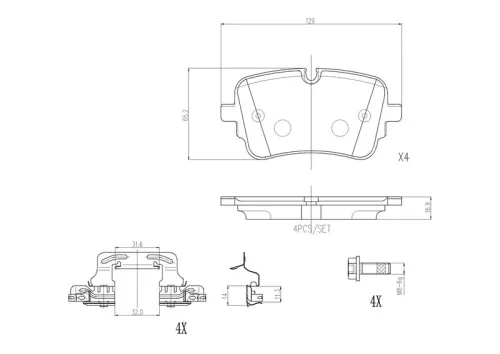 Brake Pad Set, disc brake