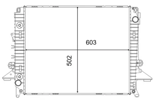 Radiator, engine cooling