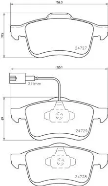 Brake Pad Set, disc brake