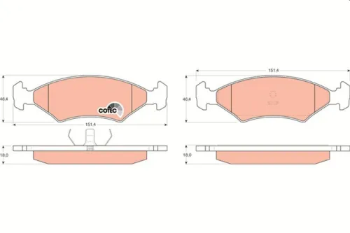 Brake Pad Set, disc brake
