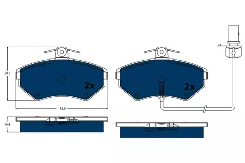 Brake Pad Set, disc brake