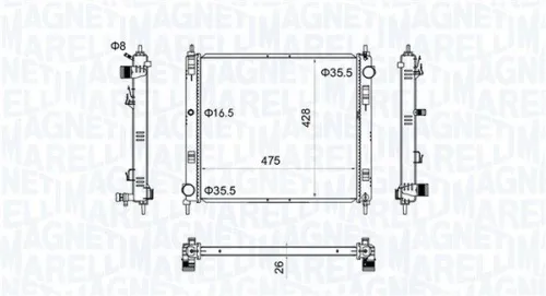 Radiator, engine cooling