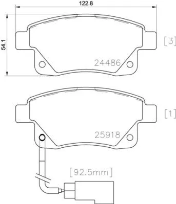 Brake Pad Set, disc brake