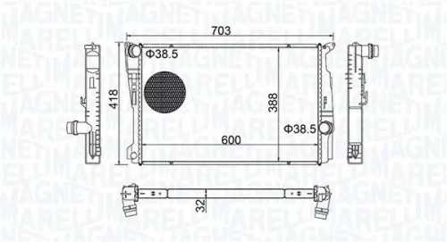 Radiator, engine cooling