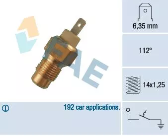 Temperature Switch, coolant warning lamp
